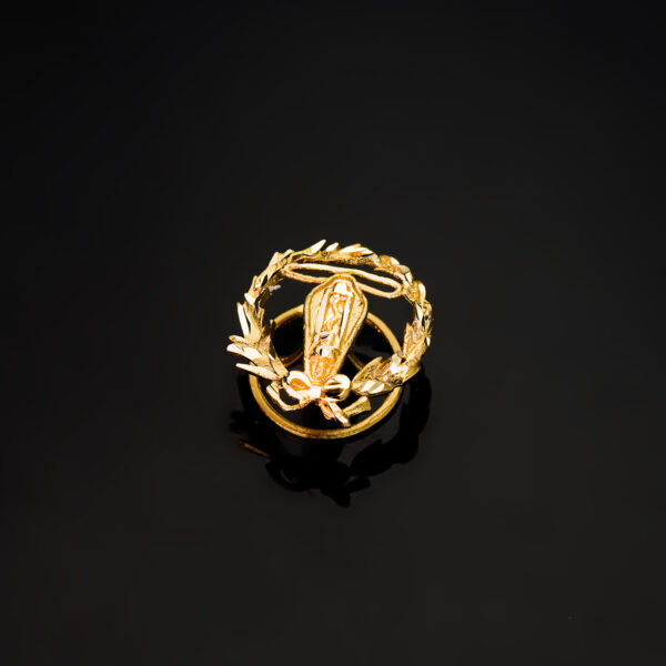 18K INSIGNIA ORO AMARILLO INGENIERO ELECTRONICO 16 X 14 MM - Imagen 2