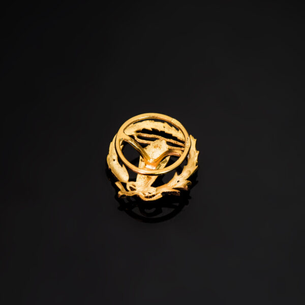 18K INSIGNIA ORO AMARILLO INGENIERO ELECTRONICO 16 X 14 MM - Imagen 3