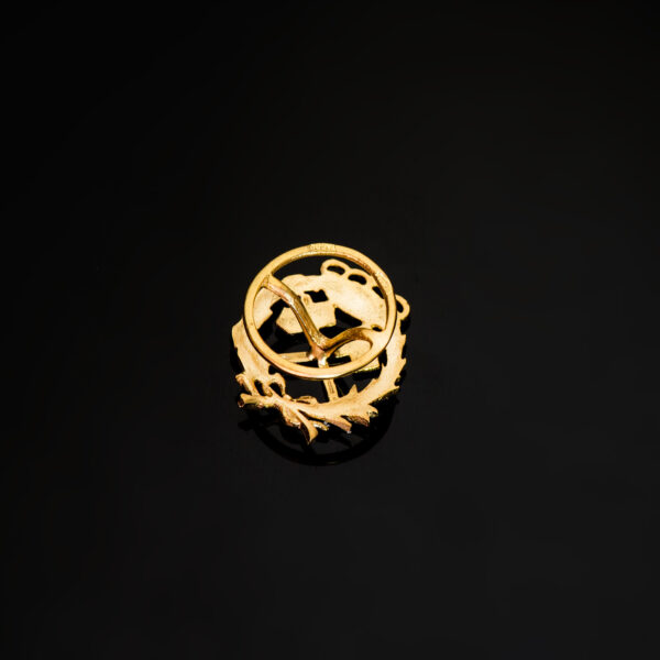18K INSIGNIA ORO AMARILLO INGENIERO DE MINAS 17 X 14 MM - Imagen 3