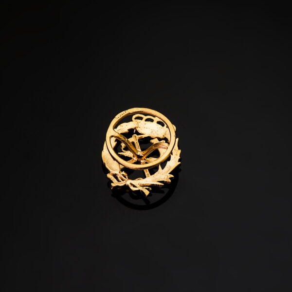 18K INSIGNIA ORO AMARILLO INGENIERO DE MONTES 17 X 14 MM - Imagen 3
