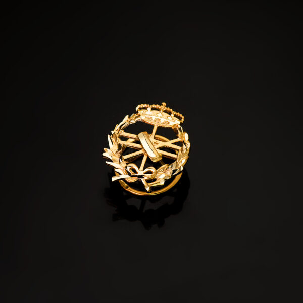 18K INSIGNIA ORO AMARILLO INFORMATICA 18 X 15 MM - Imagen 2