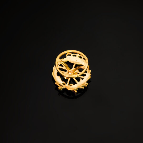 18K INSIGNIA ORO AMARILLO INFORMATICA 18 X 15 MM - Imagen 3