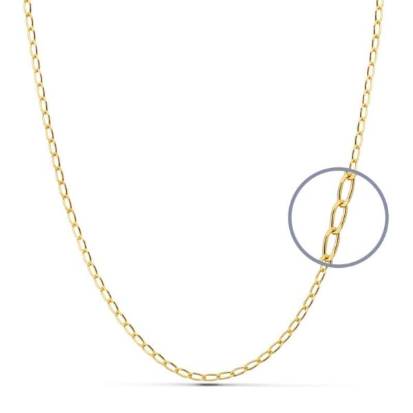 9K CADENA ORO AMARILLO BILBAO 45CM 2 MM