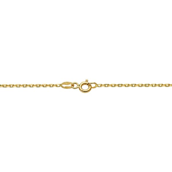 18K CADENA ORO AMARILLO MACIZA FORZADA 60CM ANCHO 1.5 MM - Imagen 2