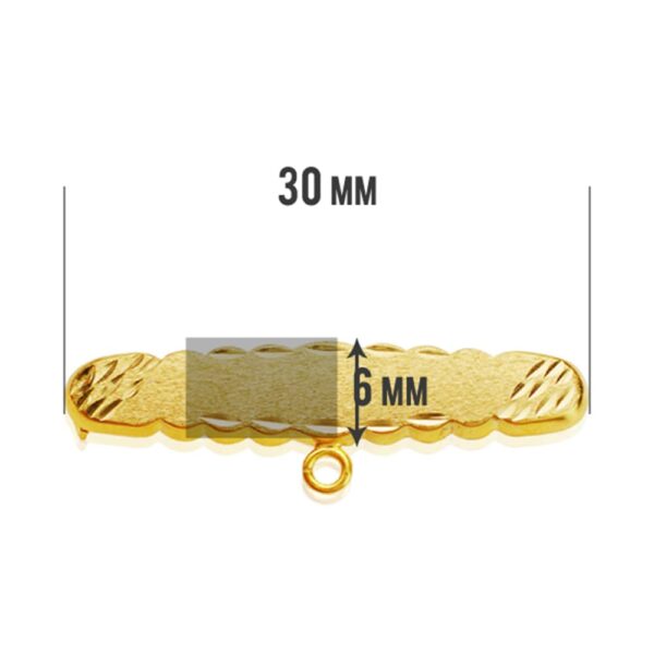 9K ALFILER ORO AMARILLO BEBE 30X8 MM - Imagen 2
