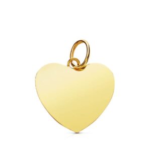 9K COLGANTE ORO AMARILLO CORAZON 14X14 MM