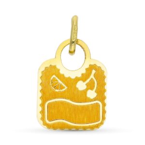 9K COLGANTE ORO AMARILLO BOLSO. 14X10 MM
