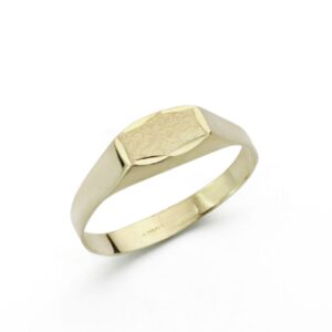 9K SELLO ORO AMARILLO BEBE RECTANGULAR. ZONA GRABADO: 7X4 MM