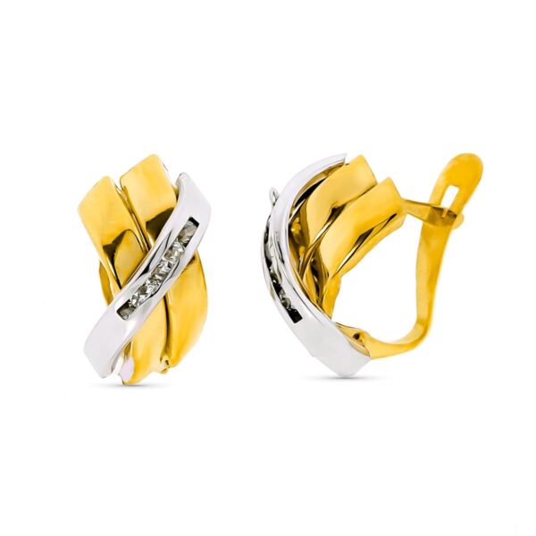 9K PENDIENTES ORO AMARILLO CUADRADOS OLIVINA NATURAL 1,42 QTS. MEDIDA: 5X5 MM. CIERRE PRESION