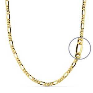 9K CADENA ORO AMARILLO HUECA 50X3MM