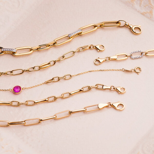 18K PULSERA ORO AMARILLO HUECA ESLABONES ANCHO: 4,5 MM. LARGO: 20CM - Imagen 2