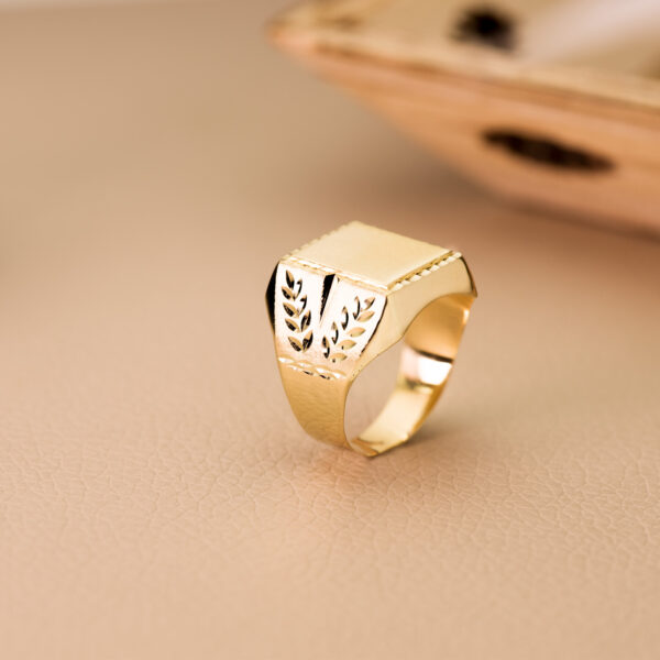 18K SELLO ORO AMARILLO CABALLERO TALLADO HUECO. ZONA GRABADO: 18X16 MM - Imagen 3