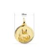 18K ESCAPULARIO ORO AMARILLO HELICE VIRGEN DEL CARMEN CORAZON DE JESUS 18 MM - Imagen 2