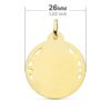 18K MEDALLA ORO AMARILLO VIRGEN DEL CARMEN CALADA HELICE 26 MM - Imagen 2