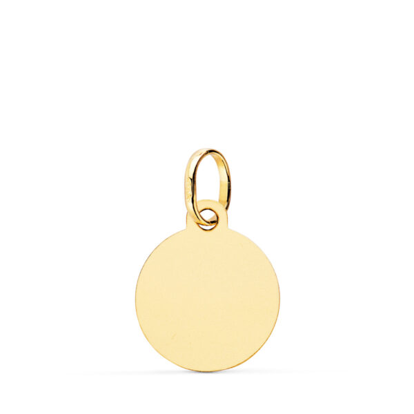 18K MEDALLA ORO AMARILLO HOROSCOPO ORO AMARILLO ORO AMARILLO ACUARIO MATIZADA 13 MM - Imagen 3