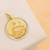 18K MEDALLA ORO AMARILLO DIVINA PASTORA 18 MM TALLA BISEL - Imagen 2