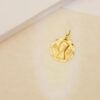 18K MEDALLA ORO AMARILLO VIRGEN DE MONTSERRAT TALLADA 20 MM - Imagen 2