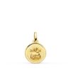 18K MEDALLA ORO AMARILLO VIRGEN DEL PERPETUO SOCORRO BISEL 12 MM