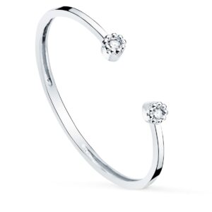 18K SORTIJA ORO BLANCO DIAMANTES 0,0160 QTS. CUERPO 1,10 MM