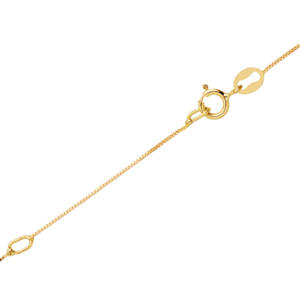 18K COLGANTE ORO AMARILLO CON DIAMANTES 0,182QTS - VS2 G. MED: 6.5MM. CADENA 42 3CM - Imagen 3