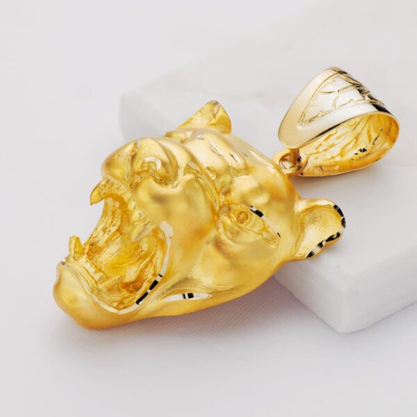 18K COLGANTE ORO AMARILLO PUMA GIGANTE. 40X34 MM - Imagen 3