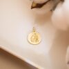 18K ESCAPULARIO ORO AMARILLO VIRGEN DEL CARMEN Y CORAZON DE JESUS BISEL 18 MM - Imagen 3
