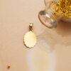 18K MEDALLA ORO AMARILLO VIRGEN DE GUADALUPE TALLA CLASICA OVAL 21X15 MM - Imagen 3
