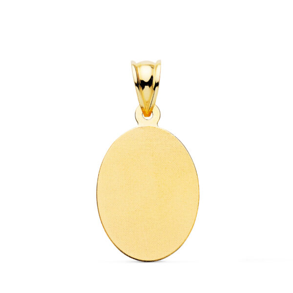 18K MEDALLA ORO AMARILLO VIRGEN GUADALUPE OVAL EN BRILLO. 21 X 15 MM - Imagen 2
