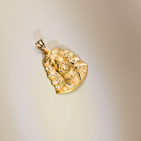 18K COLGANTE ROSTRO CRISTO DE MEDINACELI ORO AMARILLO. 32 X 25 MM - Imagen 3