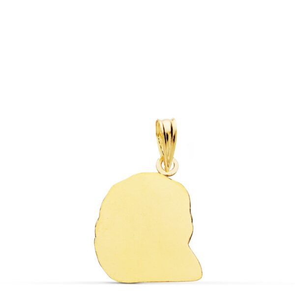 18K COLGANTE ORO AMARILLO CABEZA DE CRISTO 18X15 MM - Imagen 2