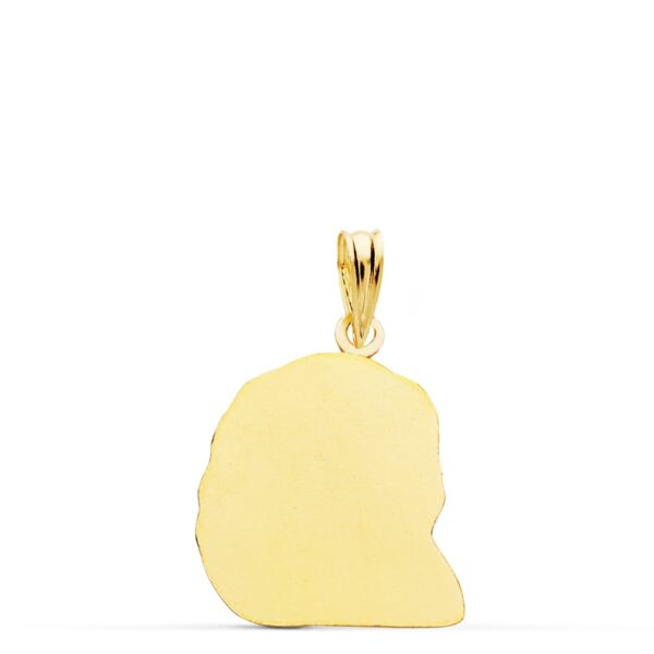 18K COLGANTE ORO AMARILLO CABEZA DE CRISTO 20X16 MM - Imagen 2