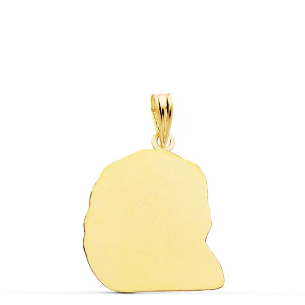 18K COLGANTE ORO AMARILLO CABEZA DE CRISTO 23X19 MM - Imagen 2