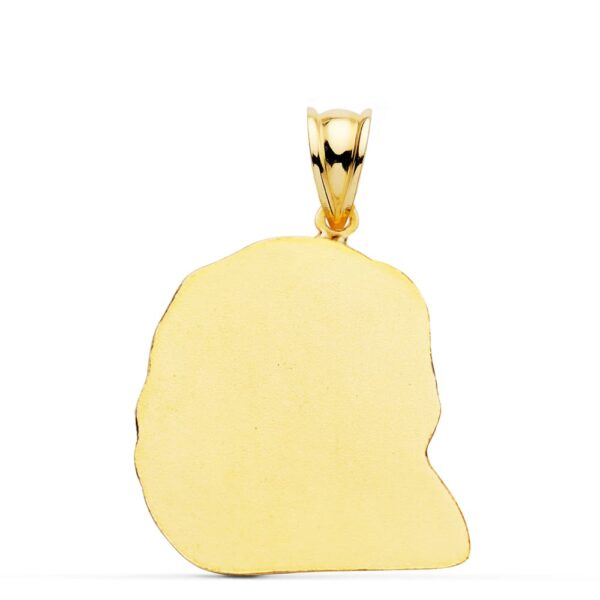18K COLGANTE ORO AMARILLO CABEZA DE CRISTO 26X21 MM - Imagen 2