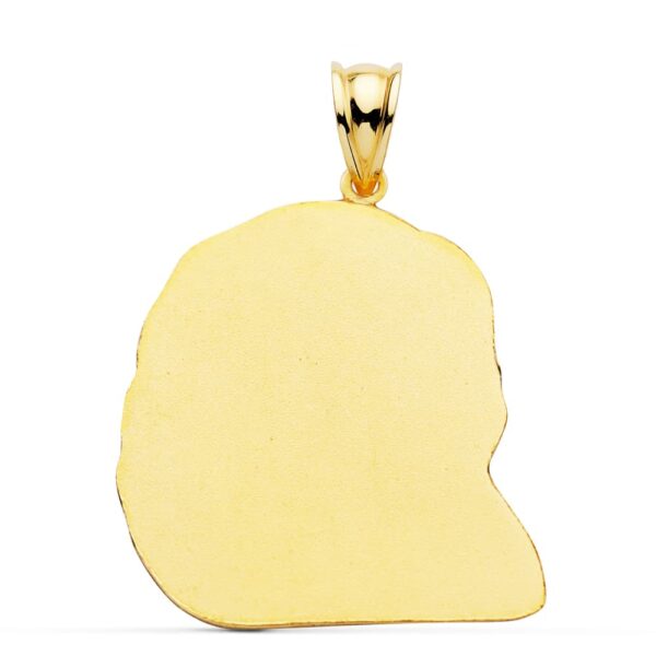18K COLGANTE ORO AMARILLO CABEZA DE CRISTO 30X25 MM - Imagen 2