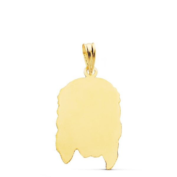 18K COLGANTE ORO AMARILLO CABEZA DE CRISTO 23X14 MM - Imagen 2