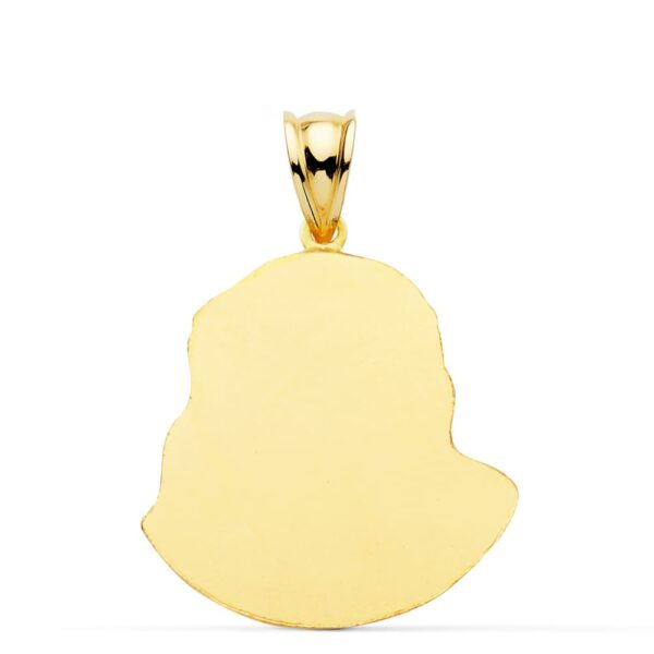 9K CRISTO SANTO ROSTRO ORO AMARILLO 27X22 MM - Imagen 2