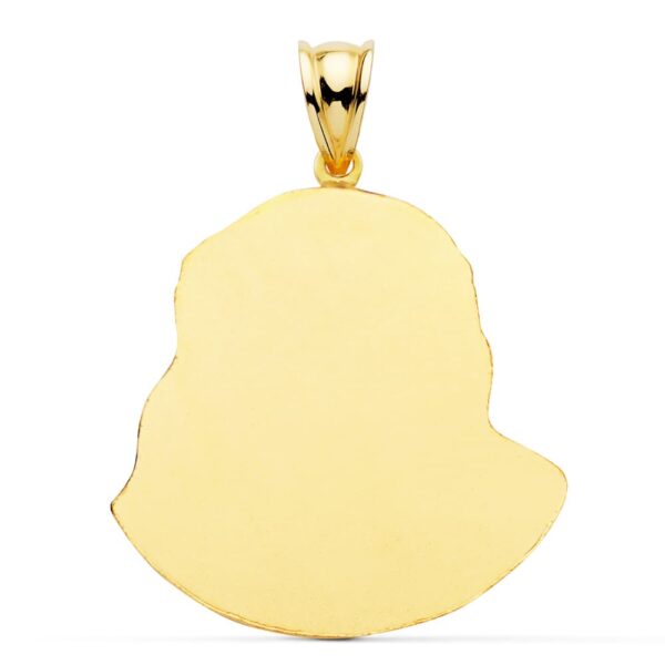 18K CRISTO SANTO ROSTRO ORO AMARILLO 42X35 MM - Imagen 2