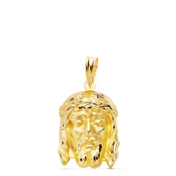 18K CRISTO BUENA MUERTE ORO AMARILLO 21X14 MM