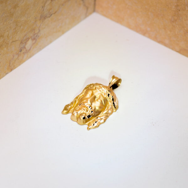 9K COLGANTE CRISTO DE LA BUENA MUERTE ORO AMARILLO 30X22 MM - Imagen 2