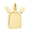 18K COLGANTE COLGANTE ORO AMARILLO CABEZA DE CRISTO POTENCIAS 39X28 MM - Imagen 2
