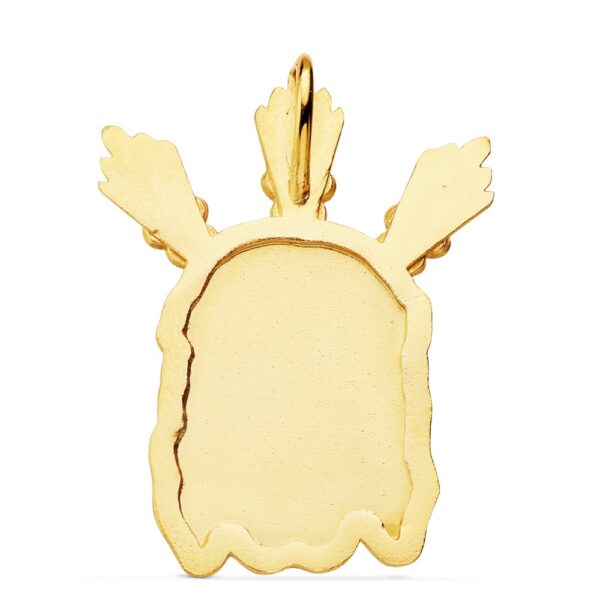 18K COLGANTE COLGANTE ORO AMARILLO CABEZA DE CRISTO POTENCIAS 39X28 MM - Imagen 2