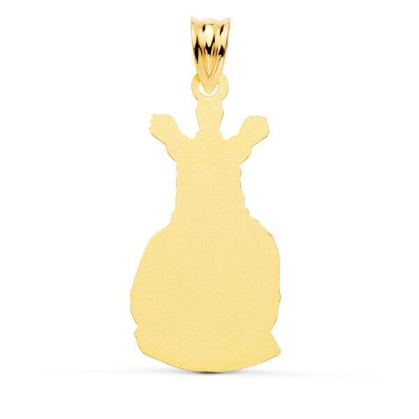 18K MEDALLA ORO AMARILLO CRISTO CAUTIVO SILUETA 28X16 MM - Imagen 2