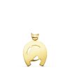 18K COLGANTE ORO AMARILLO HERRADURA CON CABALLO 29X27 MM - Imagen 2