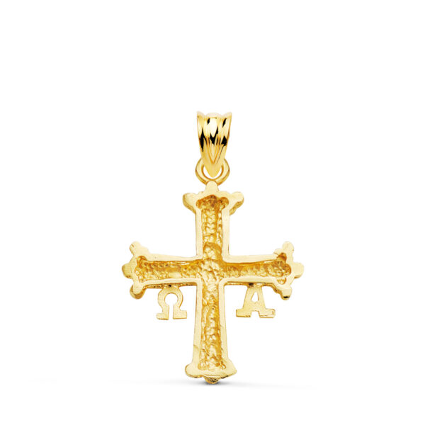 18K CRUZ DE COVADONGA ORO AMARILLO TALLADA 26 X 20 MM - Imagen 2