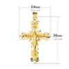 18K CRUZ ORO AMARILLO FILIGRANA CON CRISTO TALLADA 36X24 MM - Imagen 2