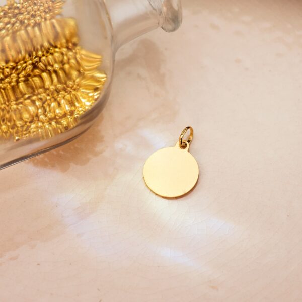 18K MEDALLA ORO AMARILLO SANTA RITA BISEL 14 MM - Imagen 3