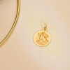 18K MEDALLA ORO AMARILLO SAN JORGE BISEL 22 MM - Imagen 3