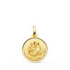 18K MEDALLA ORO AMARILLO SAN ANTONIO BISEL 16 MM