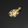 9K MEDALLA ORO AMARILLO VIRGEN NIÑA LAGRIMA 23 X 15 MM - Imagen 2