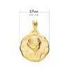 18K MEDALLA ORO AMARILLO ANGEL NIÑO DE LA FLOR 17 MM - Imagen 3